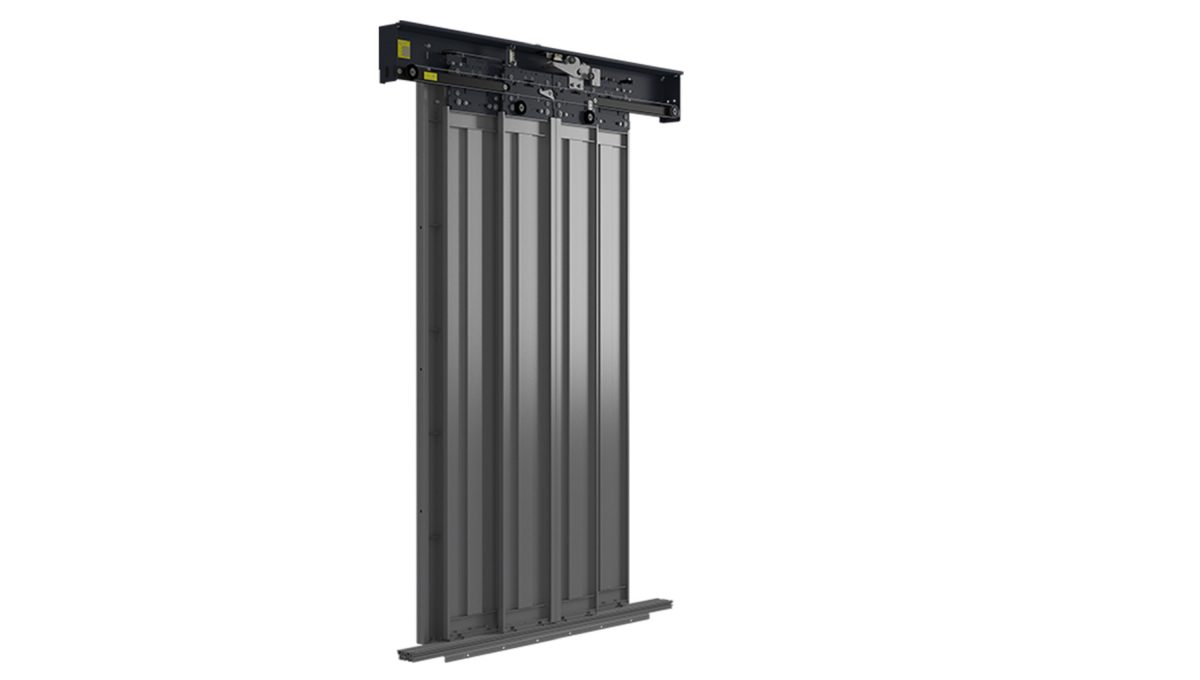 درب کابین تلسکوپی سه‌لته اتوماتیک